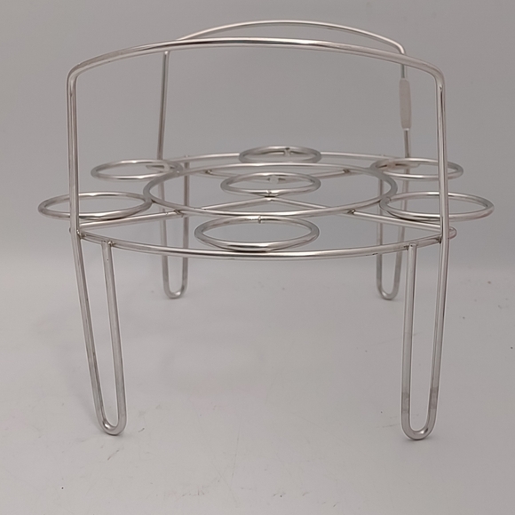 Instant Pot Silver Stainless Steel Egg Rack 6"H x 7"W x 8"L - Picture 1 of 4